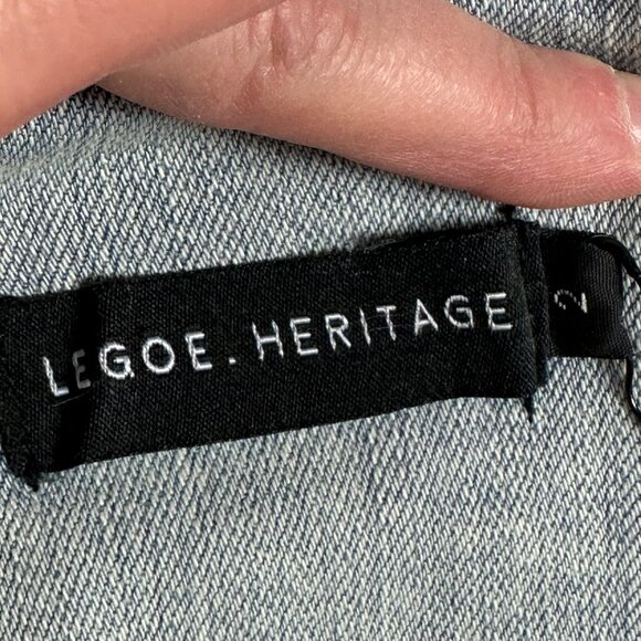 NWT Legoe Heritage Mom Denim Overalls Ice Denim Womens Size 2 Maternity Dungaree - Picture 6 of 16